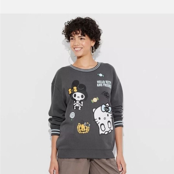 NWT Women's Hello Kitty Halloween Graphic
Sweatshirt - Black 2X - Picture 1 of 6